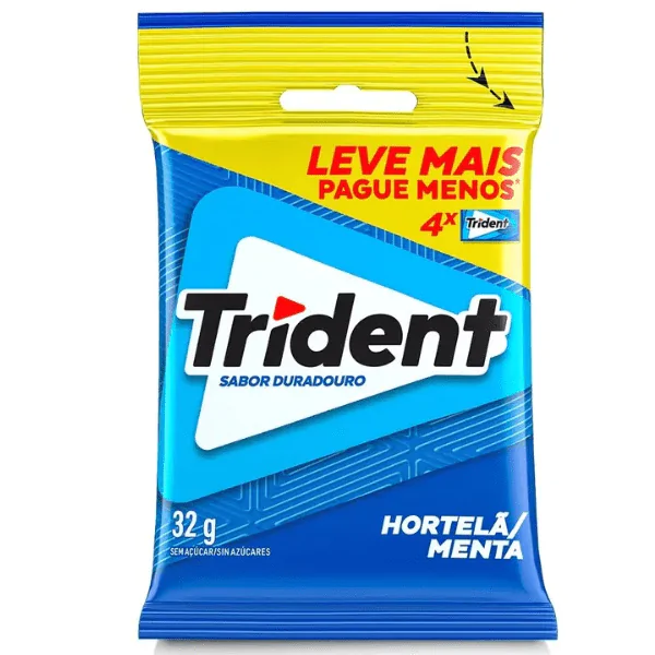 Chiclete Trident Hortelã Sc - 4und - Imagem 1