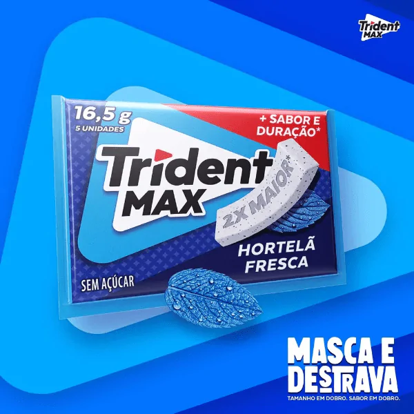 Chiclete Trident Max Hortelã - 16,5gr - Imagem 2