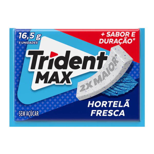 Chiclete Trident Max Hortelã - 16,5gr - Imagem 1