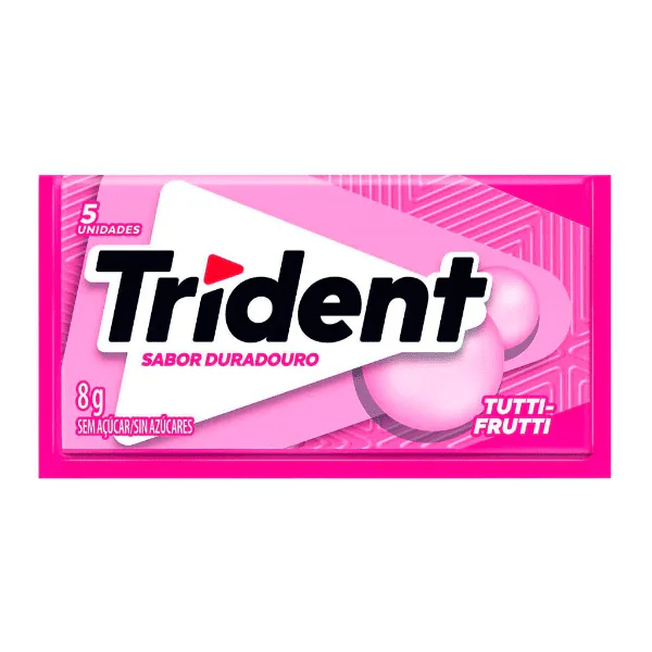 Chiclete Trident Sabor Tutti Frutti - 8gr