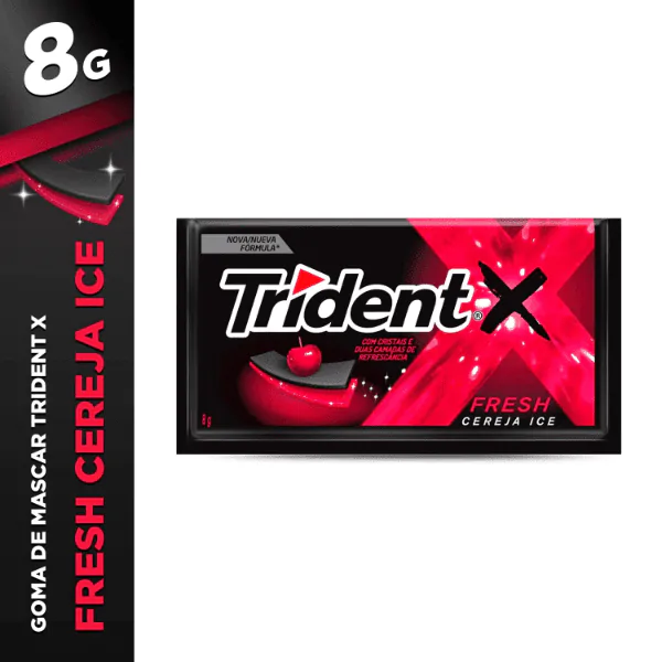 Chiclete Trident X-Fresh Cereja - 8gr - Imagem 2