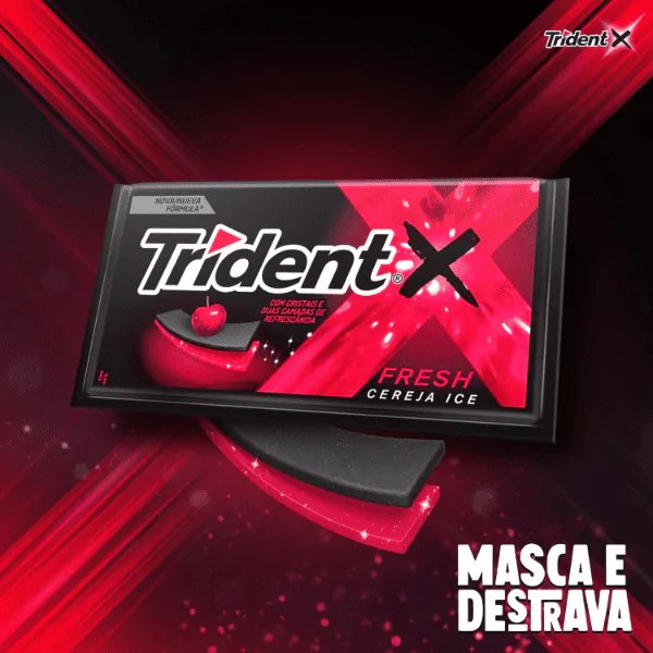 Chiclete Trident X-Fresh Cereja - 8gr - Imagem 3