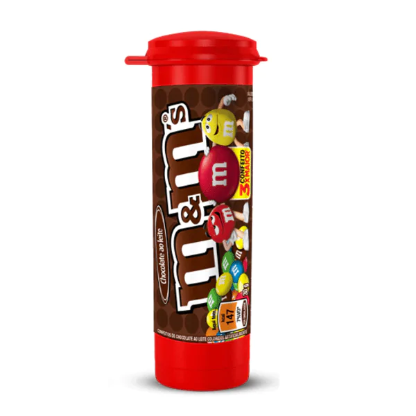 Confeitos M&M's de Chocolate Tubo - 30gr - Imagem 1