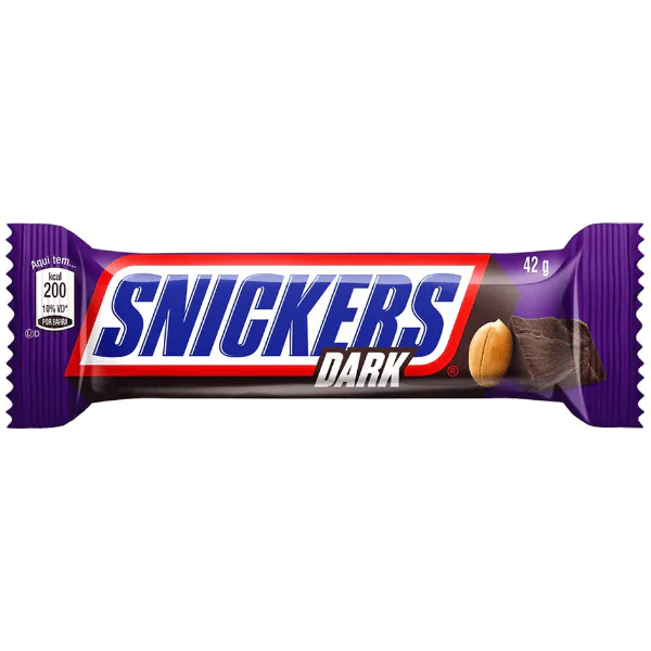 Chocolate Meio Amargo Snickers Dark - 45gr - Imagem 1