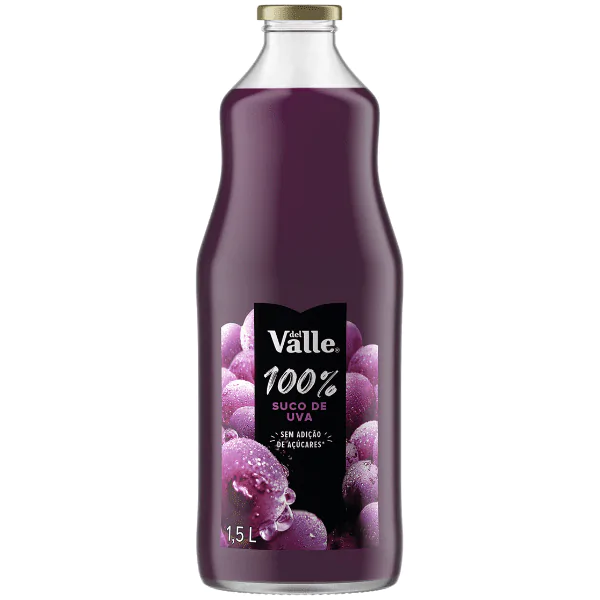 Suco Uva 100% Del Valle Vidro - 1,5L - Imagem 1