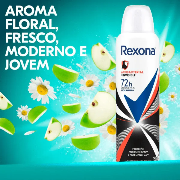 Desodorante Rexona Feminino Invisible - 150ml - Imagem 3
