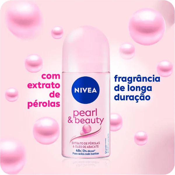 Desodorante Nivea Roll On Pearl & Beauty - 50ml - Imagem 2