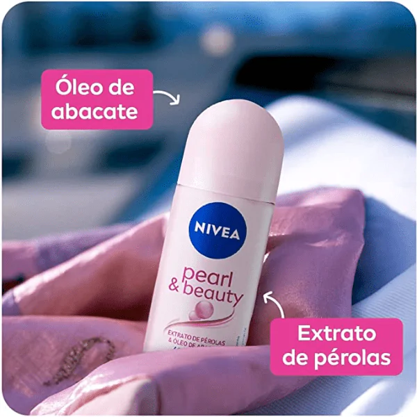 Desodorante Nivea Roll On Pearl & Beauty - 50ml - Imagem 5