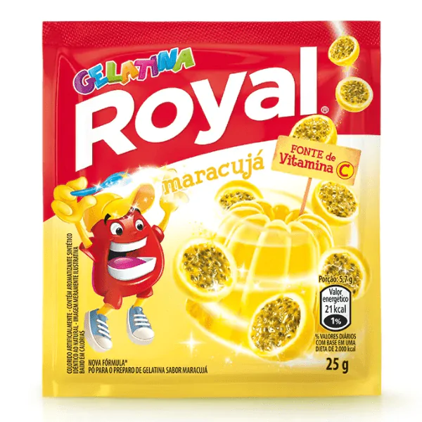 Gelatina Royal Sabor Maracujá - 25gr - Imagem 1