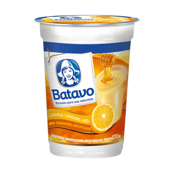 Iogurte Batavo Laranja Cenoura e Mel - 170gr - Imagem 1