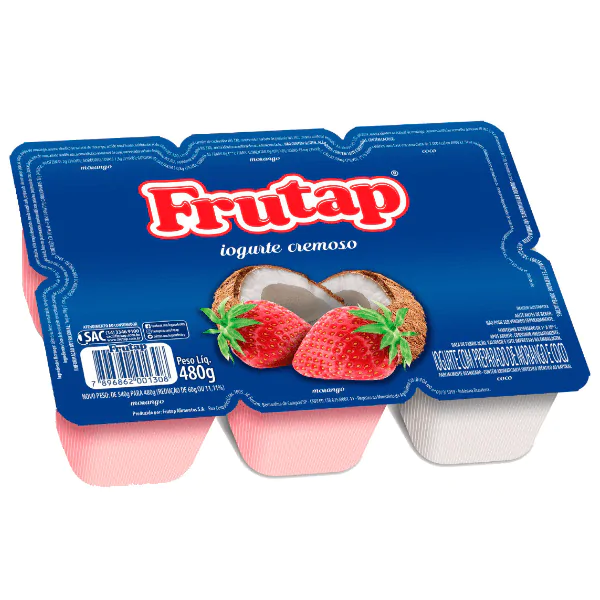 Iogurte Frutap Polpa Morango / Coco - 480gr - Imagem 1