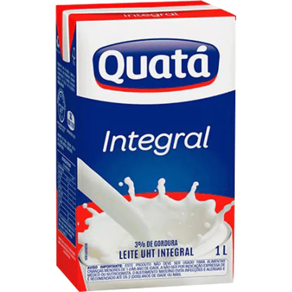 Leite UHT Integral Quatá - 1L - Imagem 1