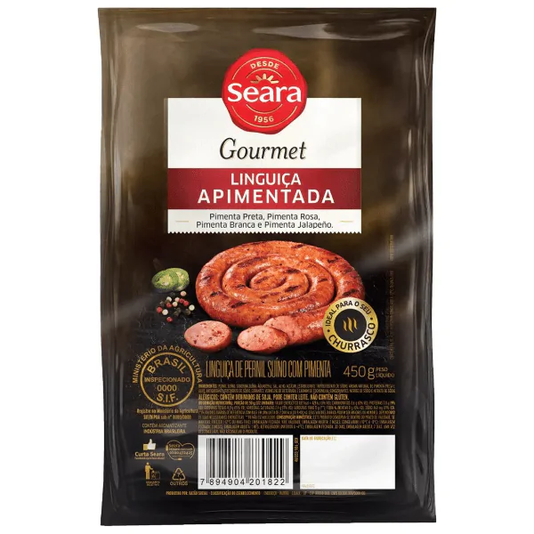 Linguiça Seara Pernil Gourmet Apimentada - 450G - Imagem 1