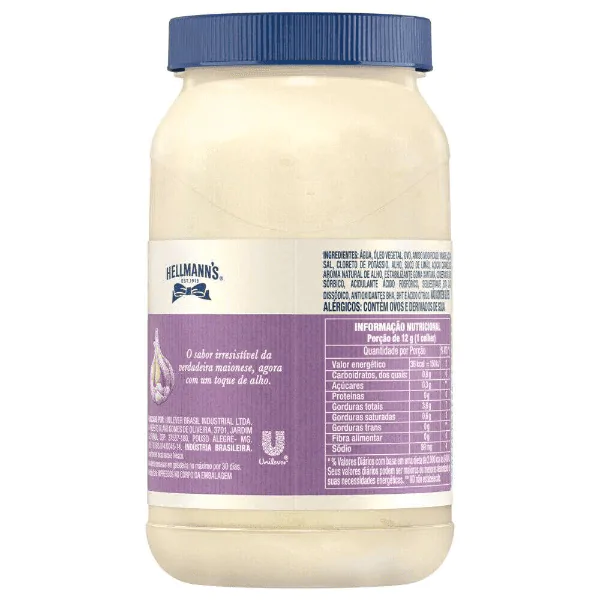 Maionese Hellman's Aioli Sabor Alho - 500gr - Imagem 2