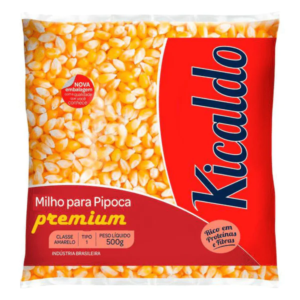 Milho para Pipoca Kicaldo - 500gr - Imagem 1
