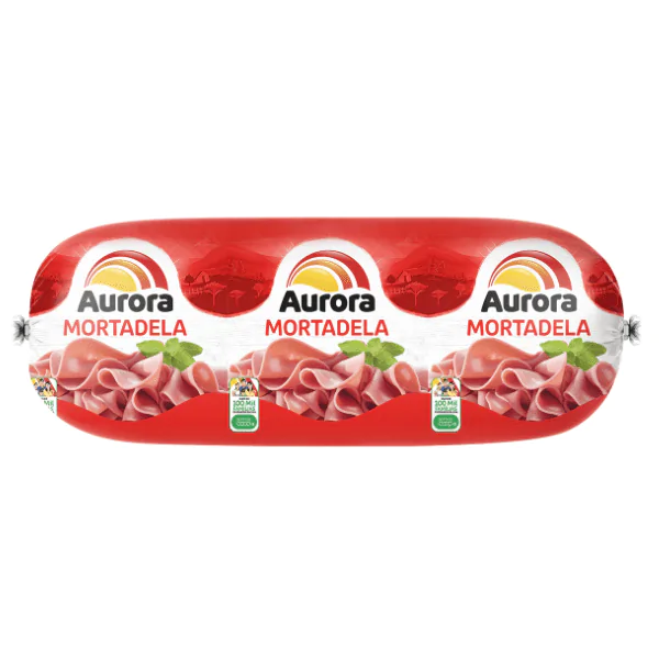 Mortadela Tubo Aurora Peça - 400gr - Imagem 1