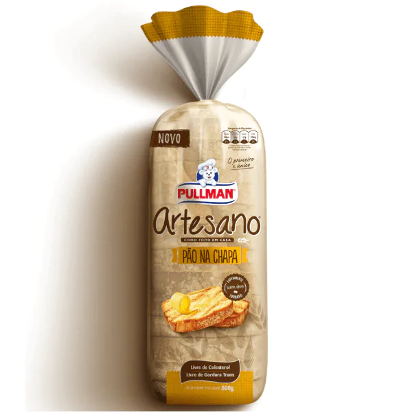 Pão de Forma Pullman Artesano Na Chapa - 500gr - Imagem 1