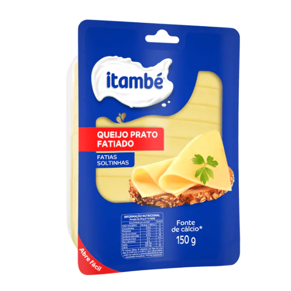 Queijo Prato Fatiado Itambé - 150gr - Imagem 1