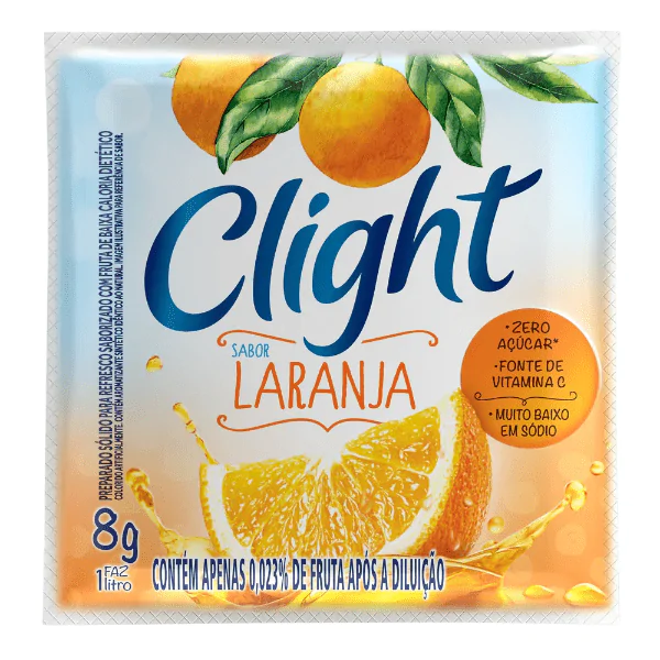 Refresco em Pó Clight Sabor Laranja - 1L - Imagem 1