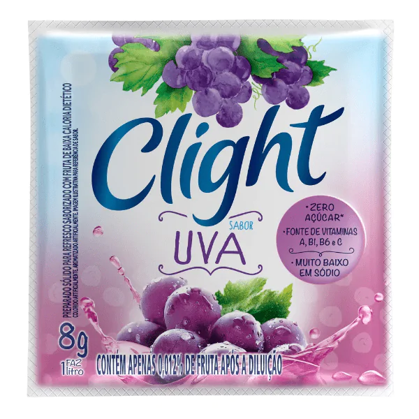 Refresco em Pó Clight Sabor Uva - 1L - Imagem 1