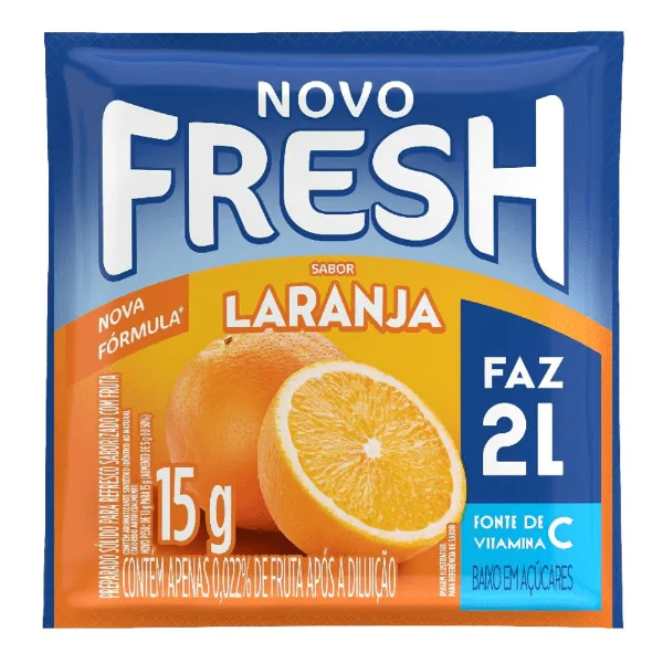 Refresco em Pó Fresh Sabor Laranja - 2L - Imagem 1