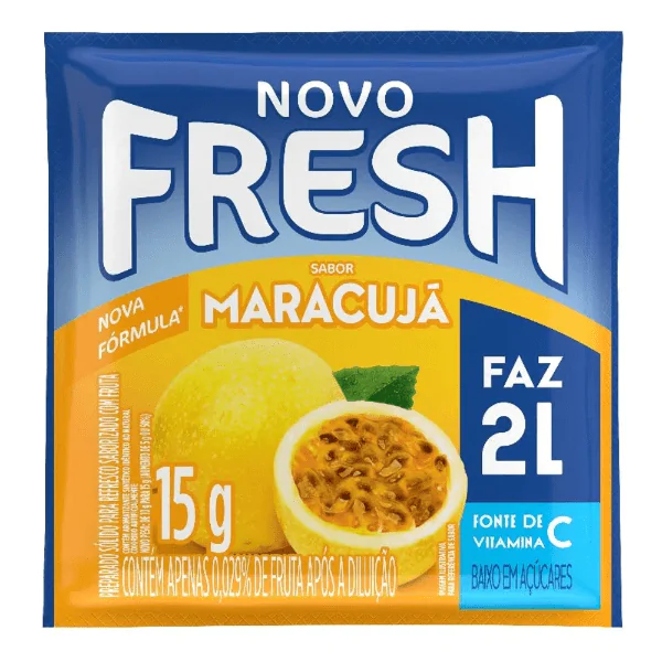 Refresco em Pó Fresh Sabor Maracujá - 2L - Imagem 1