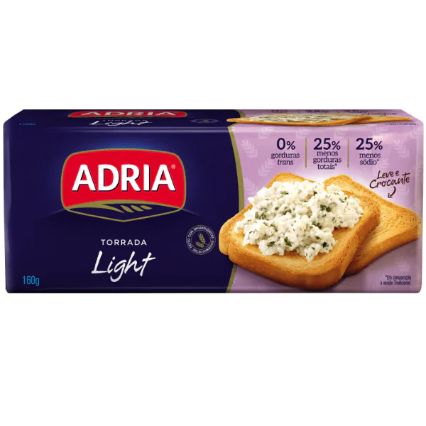Torrada Adria Light - 160G-1 Torrada Adria Tradicional Light - 160gr - Imagem 1