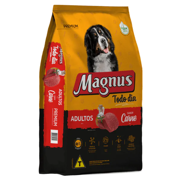 Ração Magnus Todo Dia Cão Sabor Carne - 15Kg - Imagem 4