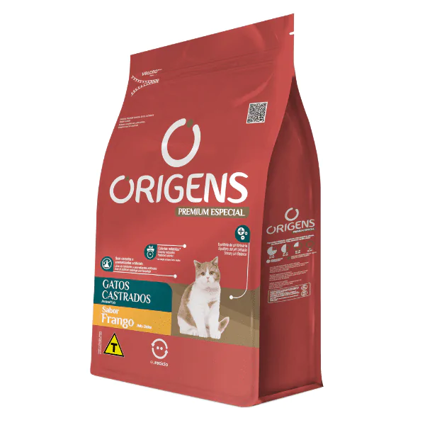 Ração Origens Gatos Castrados Frango - 10,1Kg - Imagem 4