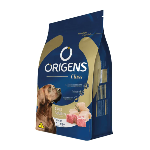 Ração Origens Class Cães Adultos Carne/Frango - 15Kg - Imagem 2