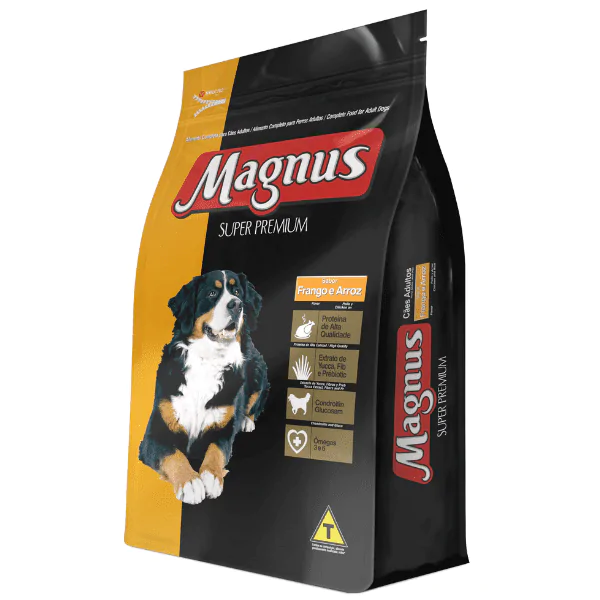 Ração Magnus Super Premium Cães Adultos Frango/Arroz - 15Kg - Imagem 3