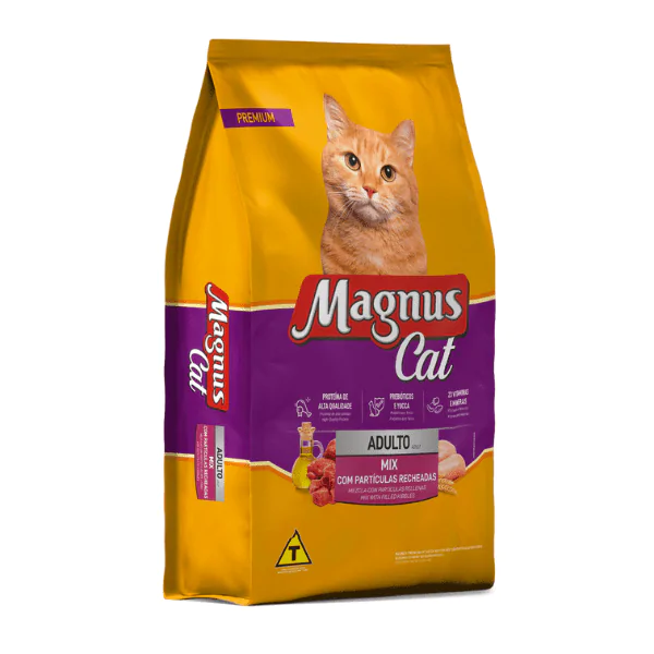 Ração Magnus Gato Mix C/ Partículas Recheadas - 10,1Kg - Imagem 4