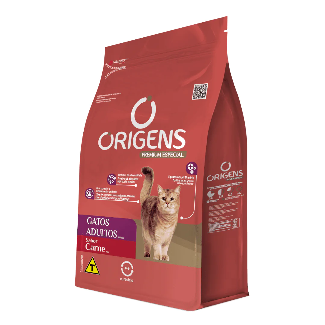Ração Origens Gatos Adultos Carne - 10,1Kg - Imagem 2