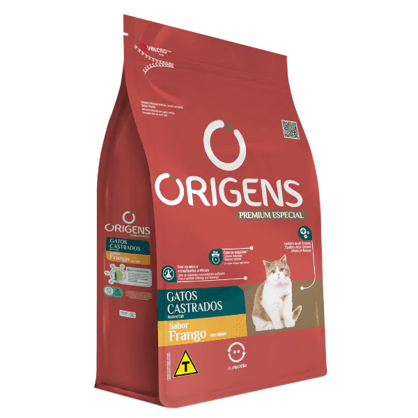 Ração Origens Gatos Castrados Frango - 10,1Kg - Imagem 2