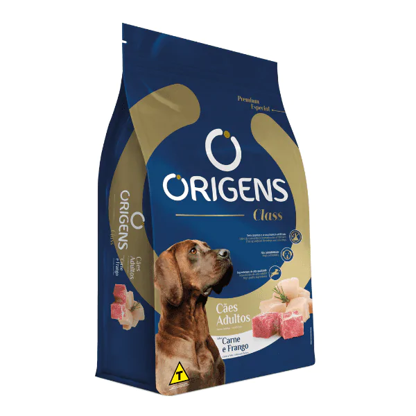 Ração Origens Class Cães Adultos Carne/Frango - 15Kg - Imagem 3
