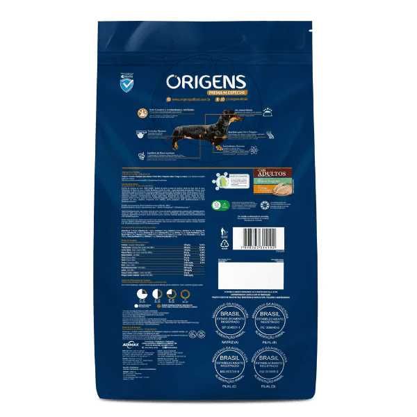 Ração Origens Cães Porte Pequeno Frango/Cereais - 15Kg - Imagem 4
