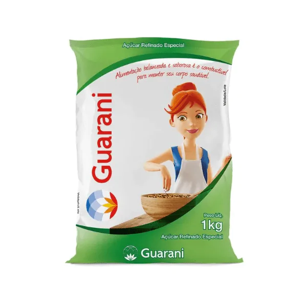 Açúcar Refinado Guarani - 1Kg - Imagem 1