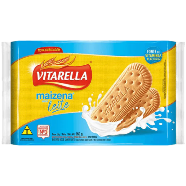 Biscoito Maizena Vitarella Leite - 350G-1 Biscoito Maizena Leite Vitarella - 350gr - Imagem 1
