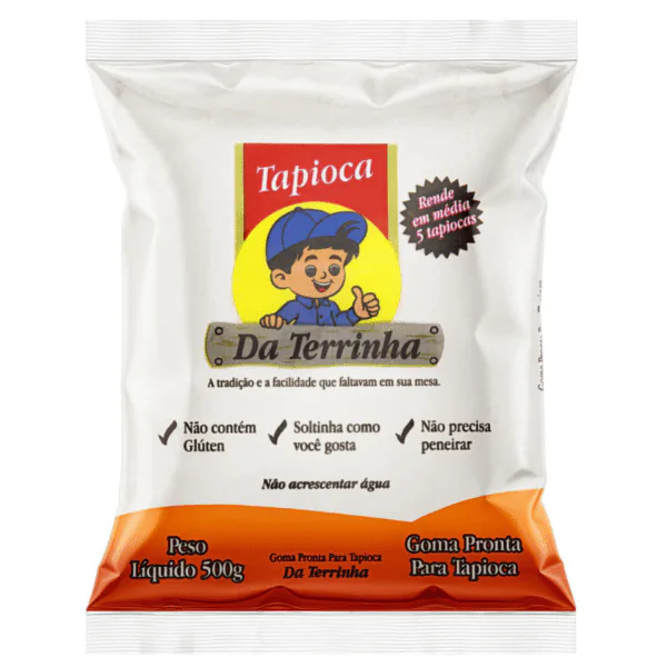 Goma Mandioca Da Terrinha - 500G-1 Goma para Tapioca Da Terrinha - 500gr - Imagem 1