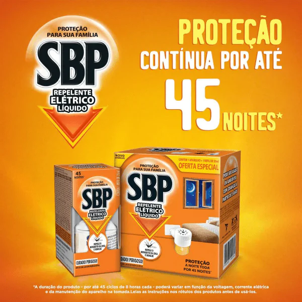 Repelente Eletrico SBP - Aparelho + Refil - Imagem 2