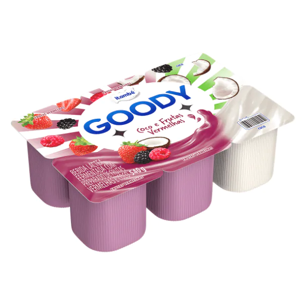 Bebida Láctea Goody Frutas Vermelhas / Coco - 540gr - Imagem 1