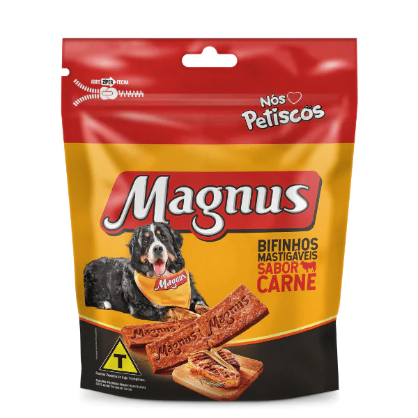 Petisco Magnus Bifinho Carne - 500G - Imagem 1