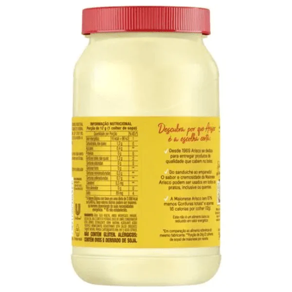 Maionese Arisco Tradicional - 500gr - Imagem 2