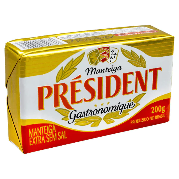 Manteiga President Sem Sal - 200gr - Imagem 1