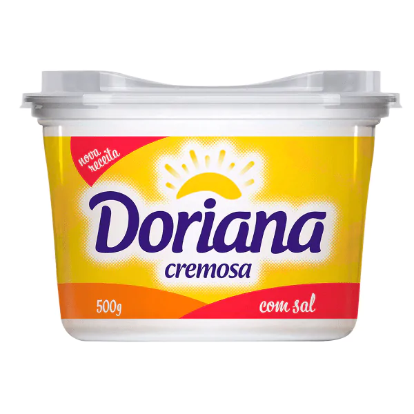 Margarina Doriana Com Sal - 500G-1 Margarina Doriana Com Sal - 500gr - Imagem 1