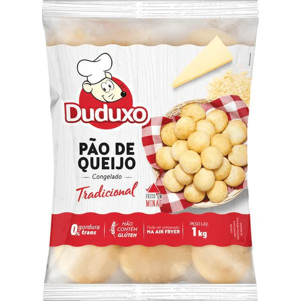 Pão de Queijo Congelado Duduxo Tradicional - 1Kg - Imagem 1