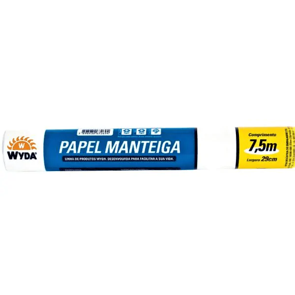 Papel Manteiga Wyda - 29cm x 7,5M-1 Papel Manteiga Wyda - 29cm x 7,5m - Imagem 1