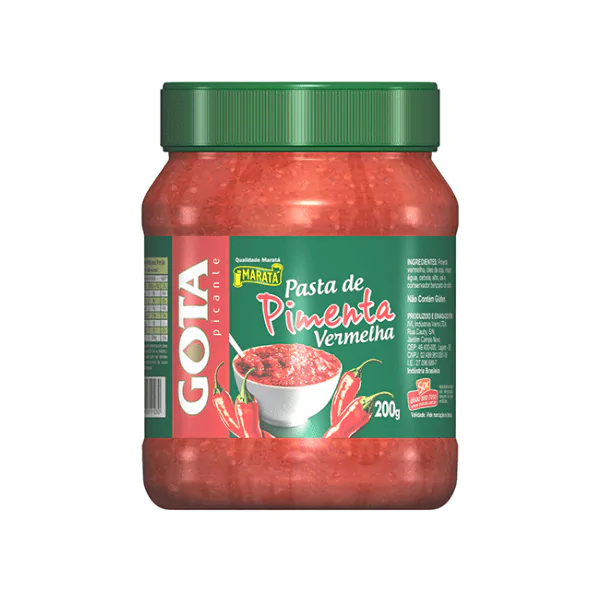 Pimenta Vermelha Gota Pasta - 200gr