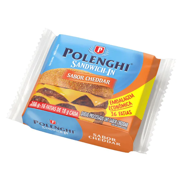 Queijo Cheddar Fatiado Polenghi - 144gr - Imagem 1