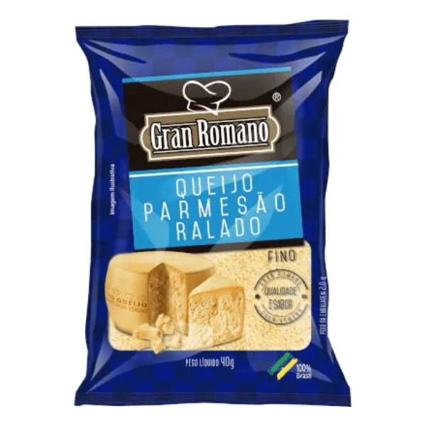 Queijo Ralado Fino Parmesão Gran Romano - 40gr - Imagem 1